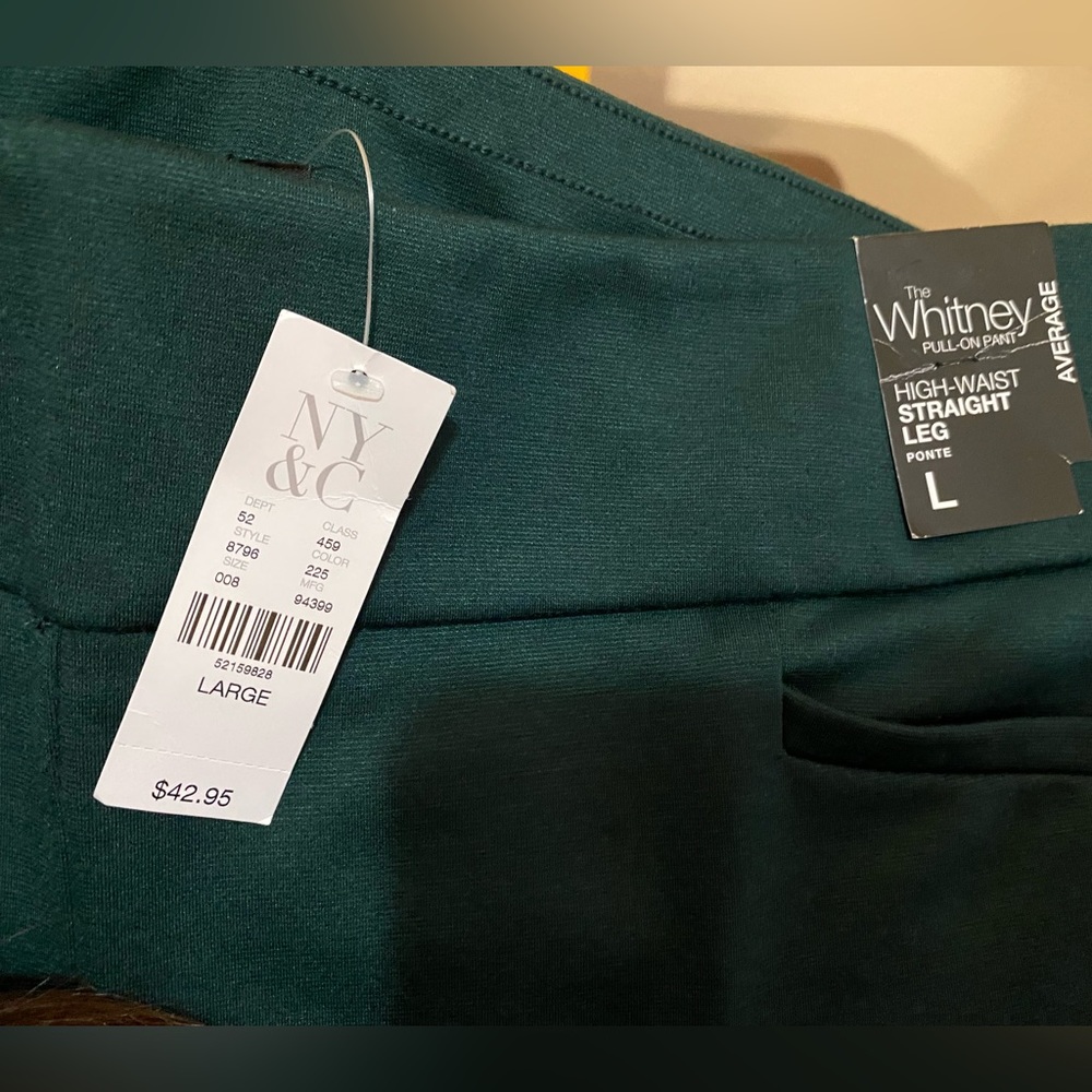NY&C green pants